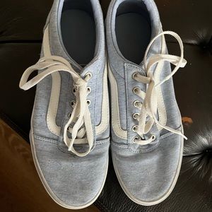 Gently used blue (with fun colored speckles) vans